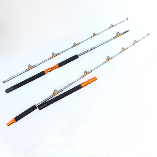 Deep Sea Metal Lure Fly Carp Boat Fishing Rods 1.8m 2.1m Carbon Rod Iron Pole