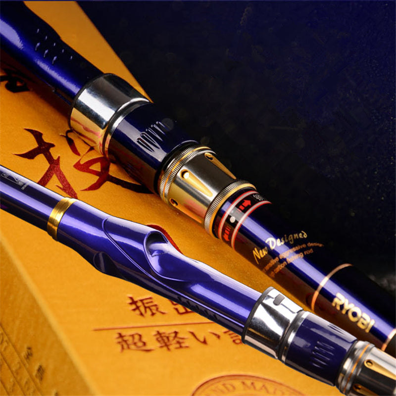 2016 GUANGWEI RYOBI 2.7m 3m 3.6m carbon telescopic fishing rod sea surf rods fishing rod fishing tackle