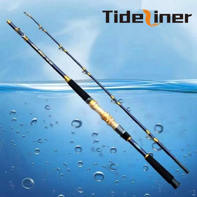 1.8m 2.1m 2.4m carbon fiber jigging boat fishing rod trolling fishing rod spinning with metal reel seat fishing tackle tools