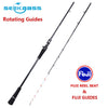 SEEKBASSJanpa Fuji reel seat Fuji guides Light Boat Rod Saltwater Fishing Rod PE 0.6-1.2# Solid Tip  Tai rubber fishing rod