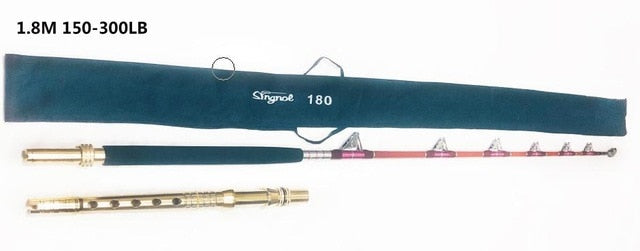 Singnol 1.8M 80LB 150LB 300LB Big Fish rolling Fishing Rods Deep Sea Trolling Shark Boat Fishing Rod Saltwater Pesca Peche