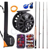 Sougayialng Fly Fishing Rod Set  2.7M 8.86FT #5/6  Fly Rod and Fly Reel with Fishing Bag Line Accessories Lures Box Combo