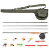 9' Fly Fishing Rod and Reel Combo with Carry Bag Fishing Box 10 Flies Complete Starter Package Fly Fishing Kit for Carp Pesca