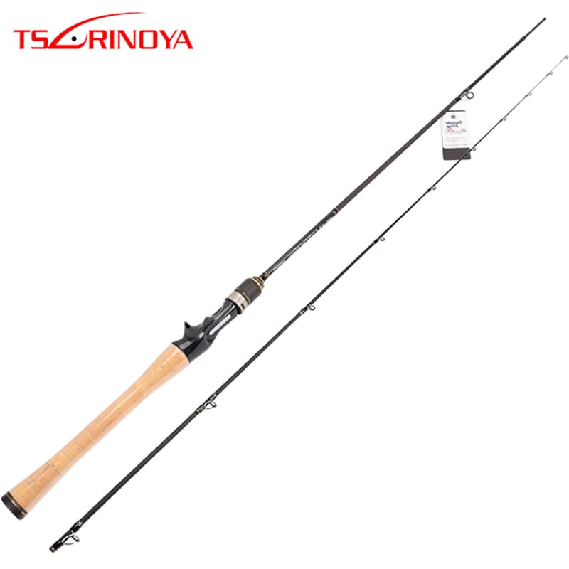 TSURINOYA Casting Rod 632LC 1.91m 3-12g/6-8LB Fast Action Cork Handle Carbon Lure Fishing Rod Pesca Bass Fishing Stick Cane Olta