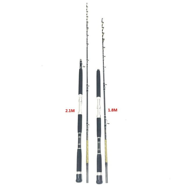 200g Lure Boat Fishing Rod 1.8M 2.1M Carbon Fiber Fish Pole Ocean Saltwater Spinning Universal Casting Rock Fly Fishing Rod