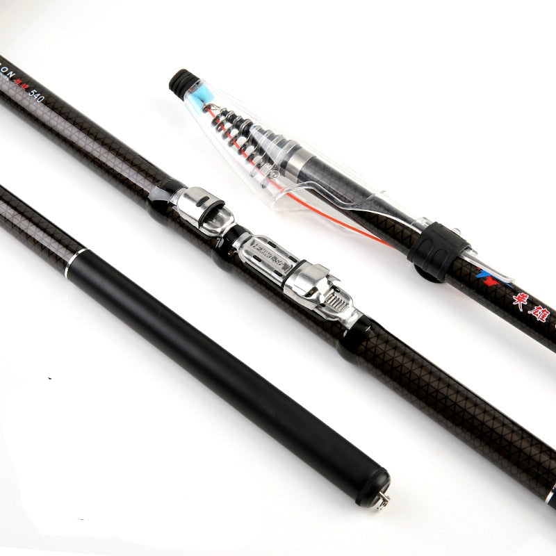 Rock Fishing Rod Powerful Telescopic Olta Hand Pole Dual Use Distance Throwing Fish Pole Canne a Peche 2.7-6.3M Pesca Fish Gear