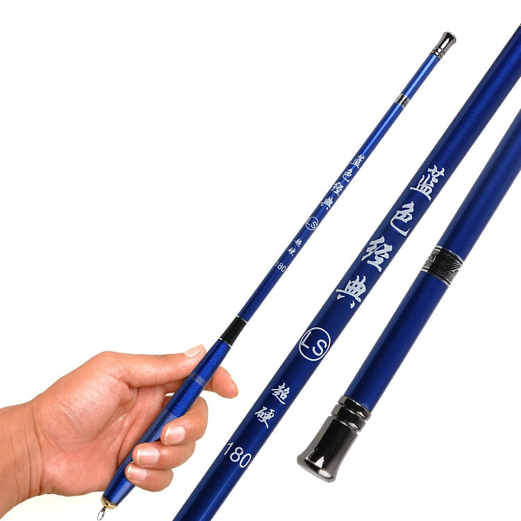 Super Portable Ultra Short Pocket Stream Fishing Rod Super Light Super Hard Telescopic 1.8/2.1/3.6m Carp Pen Fishing Rod 2pcs