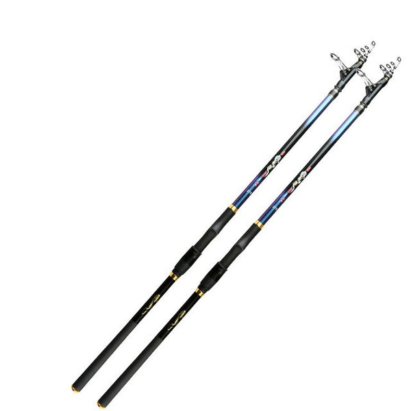 Carbon Fiber Pesca Carp Rock Fishing Rod Set Stream River Seapole Rock Fishing Rod Hard Ultra Light Power Hand Rod with Reel