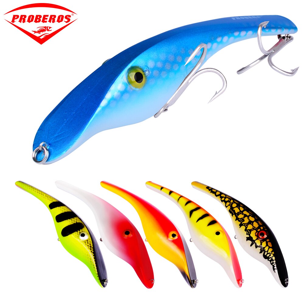 8pcs/lot Top Fishing Lure 5.5"-14cm/1.467oz-37.27g Fishing Tackle 8 Colors with 2/0# Hook Fishing Baits