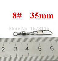 free shipping  fishing lure tackles  white nikle  barrel swivels with  safely snap 8#and 2A  2000pcs  copper swivel