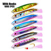 7PC Metal Fishing Bait 100G Lead Fish Jig Fishing Lure 7 Colors Scale Fishing Lure Artificial Hard Jigging Bait