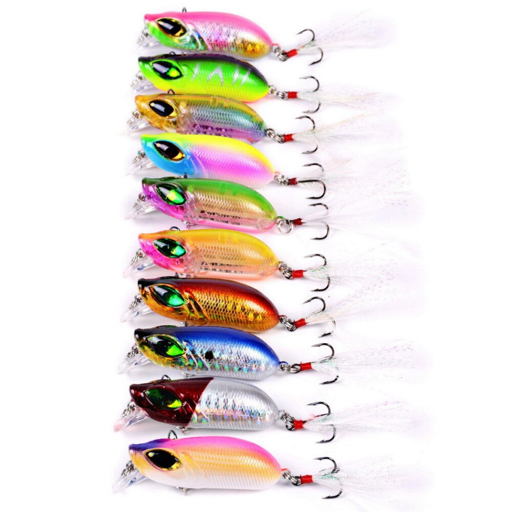 Aorace 5.5cm 8.3g Minnow Fishing lures Isca Artificial Hard Bait Pesca wobbler crankbait 8# hook 3D eyes fishing tackle 100pcs