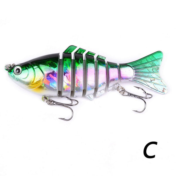 60PCS Sinking Wobblers 7 Segments Fishing Lures Multi Jointed Swimbait 15.8g Fishing Tackle For Bass Isca Lifelike Crankbait