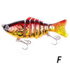 60PCS Sinking Wobblers 7 Segments Fishing Lures Multi Jointed Swimbait 15.8g Fishing Tackle For Bass Isca Lifelike Crankbait