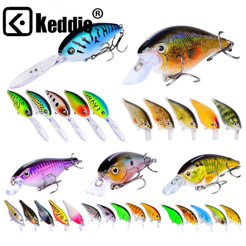 Fishing Hooks 30pcs Set Wobblers Laser Minnow Fishing Lures Crank Bait Hooks Bass Tackle Wobblers Lifelike High Durability