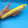 HOOFISH 1PCS  Topwater Wooden Stick bait GT Surface Trolling Lures  120G/22CM 3colors Deep Sea Handmade Fishing Lure