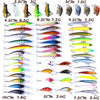 53PCS / 56PCS Hard Fishing Bait Set Topwater Fishing Lure Minnow Crankbait Fishing Bait with Triple Hook Bass Walleye Perch Lure