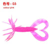 Bionic Soft Maggot 7cm 1.8g Double-tailed Flower Head Sub-soft Bait Wholesale Fishing Lure Fishing Tackle Fish Set  Bucktail Jig Fly Fishing