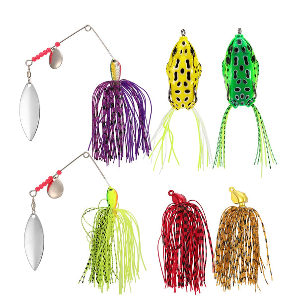 129Pcs Fishing Lures Baits Tackle Combo Including Crankbait Spinnerbaits Worms Jigs Fishing Hooks Beads Plier Fishing Tackle Box