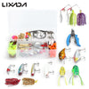 129Pcs Fishing Lures Baits Tackle Combo Including Crankbait Spinnerbaits Worms Jigs Fishing Hooks Beads Plier Fishing Tackle Box