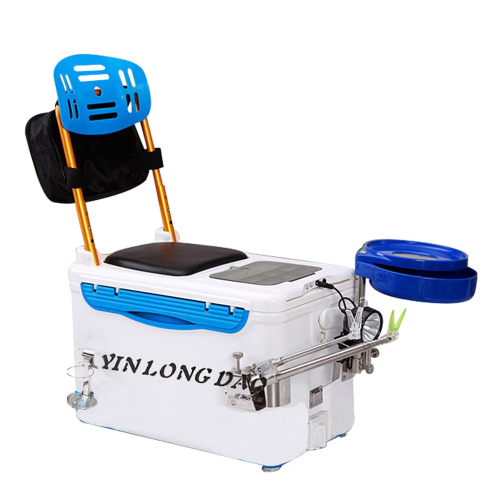 New multi-function portable fishing box fishing box fishing gear box four feet lifting design