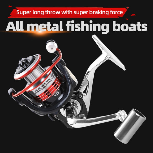 All metal spinning wheel 13+1BB bearing 1000-7000 series fishing Reel lure rod throw wheel hand wheel Fishing Accessories