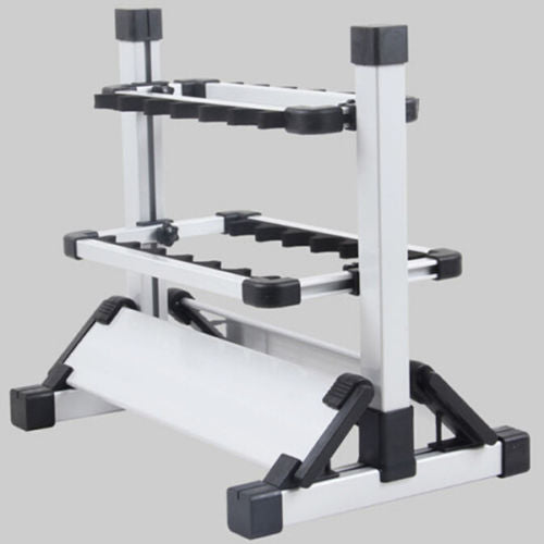 Portable Fishing Rod/Pole Holder Aluminum 12-rod Fishing Rod Rack/Stand