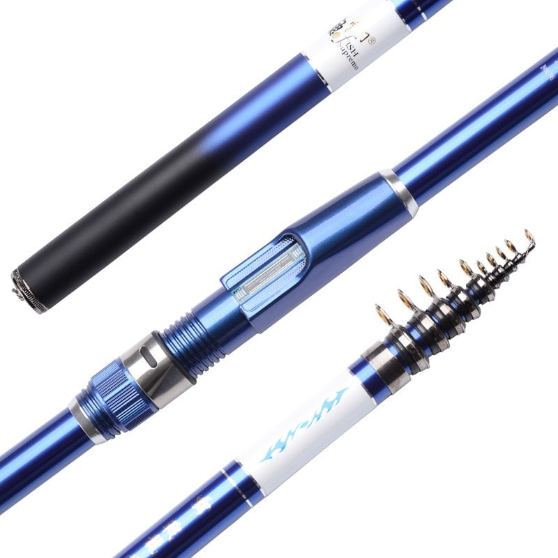 Superhard Hand 98% High Carbon Fishing Rod Surf Sea Fishing Tackle  2.7 3.6m 4.5 5.4M Telescopic Pole Casting Spinning Carp Lure