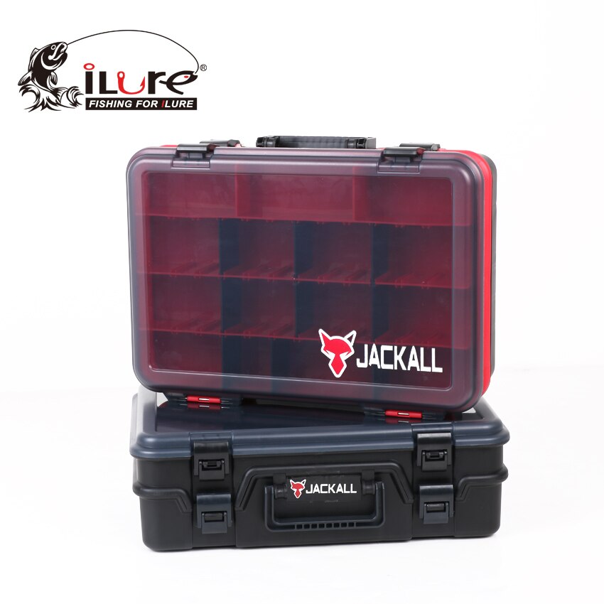 iLure  12*38.5*26cm  Plastic Fishing Tackle Box  Spareparts Tackle Box Fishing Accessory Box Fishing Lure Bait Case