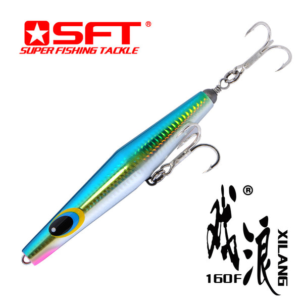 XILANG 160mm 60g  Floating Pencil Popper  Handmade Wooden Plug  Fishing Lure   Tuna  Yellowtail    SFT Brand