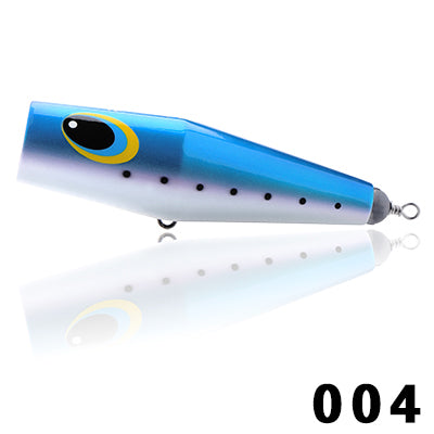 HUXIAO170mm  220g Fishing lure Floating Cup-mouth Popper  Handmade Wooden Plug   Fishing Lure  Big GT  Tuna SFT Brand