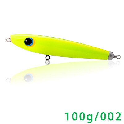 FEIYU 170mm 100g Fishing Lure Sinking  Wooden Pencil  Popper  Hand-made  Sea Fishing  Yellow Tail   SFT Brand