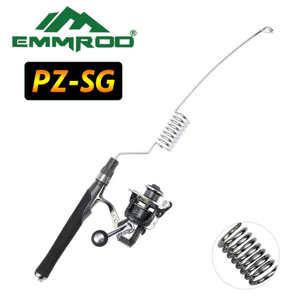 EMMROD New stainless steel Portable fishing rod Spinning Rod Sea pole pesca Strong fishing rod Spring force fishing rod PZ-SG