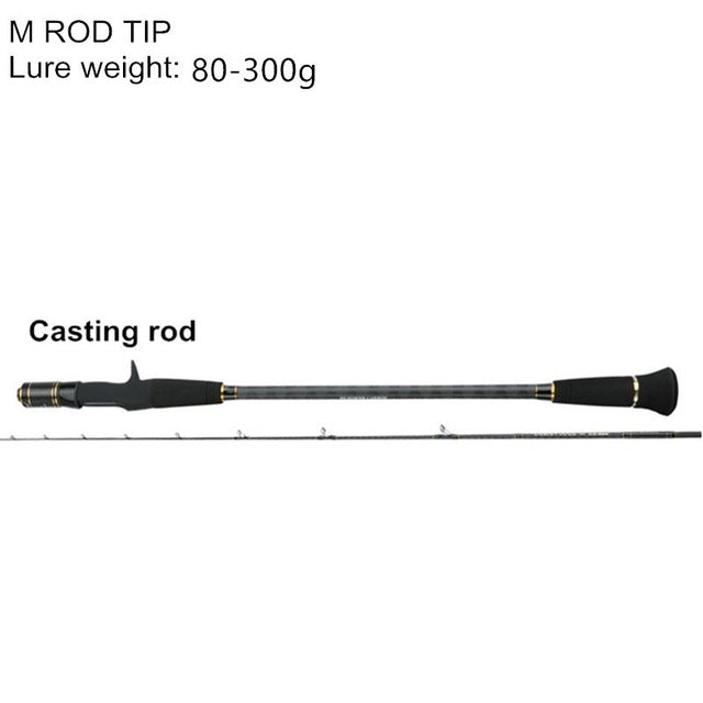 Mavllos Slow Jigging Fishing Rod C.W. 30-200g/80-300g Ultra Light High Carbon Fishing Casting Rod Spinning 45cm Rod Handle