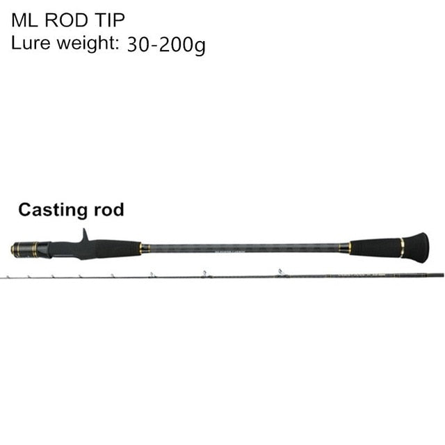 Mavllos Slow Jigging Fishing Rod C.W. 30-200g/80-300g Ultra Light High Carbon Fishing Casting Rod Spinning 45cm Rod Handle