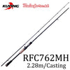 KUYING Rainforest 2.28m 2.4m 2.55m Japanese Carbon Spinning Casting Fishing Rod Lure Fish Pole Medium Fast Action Hard Soft