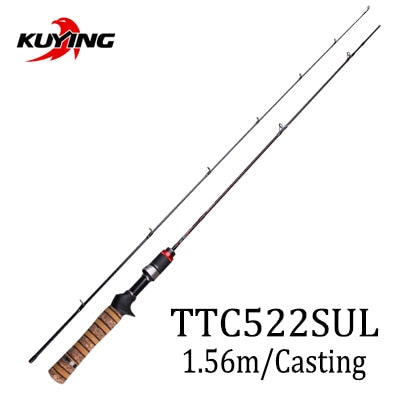 KUYING TETON 1.56m 1.8m 1.86m 1.9m 1.92m 1.98m Super Ultra Soft Light Baitcasting Casting Spinning Lure Fishing Rod Pole Cane Stick Combo FUJI Parts