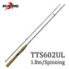 KUYING TETON 1.56m 1.8m 1.86m 1.9m 1.92m 1.98m Super Ultra Soft Light Baitcasting Casting Spinning Lure Fishing Rod Pole Cane Stick Combo FUJI Parts