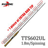 KUYING TETON 1.56m 1.8m 1.86m 1.9m 1.92m 1.98m Super Ultra Soft Light Baitcasting Casting Spinning Lure Fishing Rod Pole Cane Stick Combo FUJI Parts