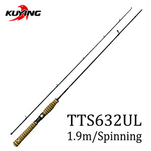 KUYING TETON 1.56m 1.8m 1.86m 1.9m 1.92m 1.98m Super Ultra Soft Light Baitcasting Casting Spinning Lure Fishing Rod Pole Cane Stick Combo FUJI Parts