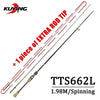 KUYING TETON 1.56m 1.8m 1.86m 1.9m 1.92m 1.98m Super Ultra Soft Light Baitcasting Casting Spinning Lure Fishing Rod Pole Cane Stick Combo FUJI Parts