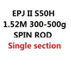 ECOODA EPJ II Full Fuji Parts Single Section 1.6m/1.68m/1.52m  Spinning/Casting Rod  Corss Carbon Boat Rod Jigging Rod