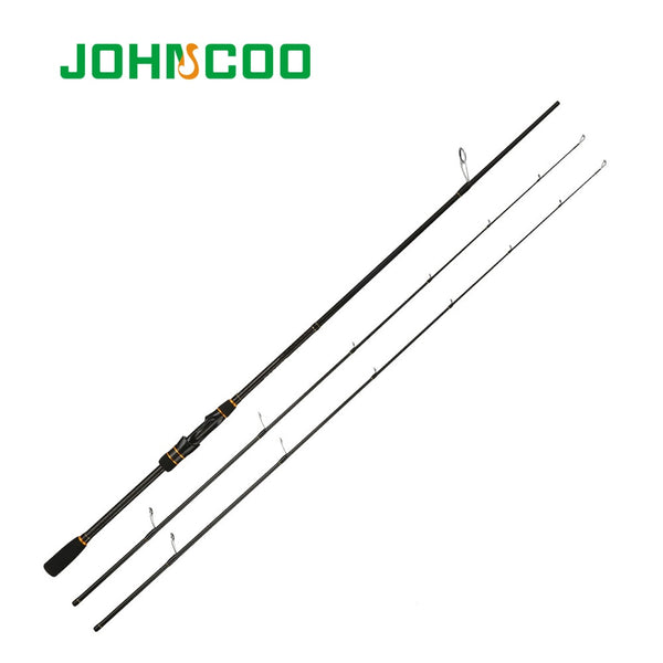 JOHNCOO Carbon Spinning Rod Casting Booster Jigging Rod 2 Sections Fishing pole Ex-Fast Fishing Rod 2.1m ML M 2 Tips 5-28g