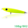 SFT Brand 170mm/100g Top Fishing Lure Sinking  Wooden Pencil  Popper  Hand-made  Sea Fishing Yellow Tail Peche