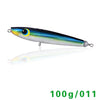 SFT Brand 170mm/100g Top Fishing Lure Sinking  Wooden Pencil  Popper  Hand-made  Sea Fishing Yellow Tail Peche