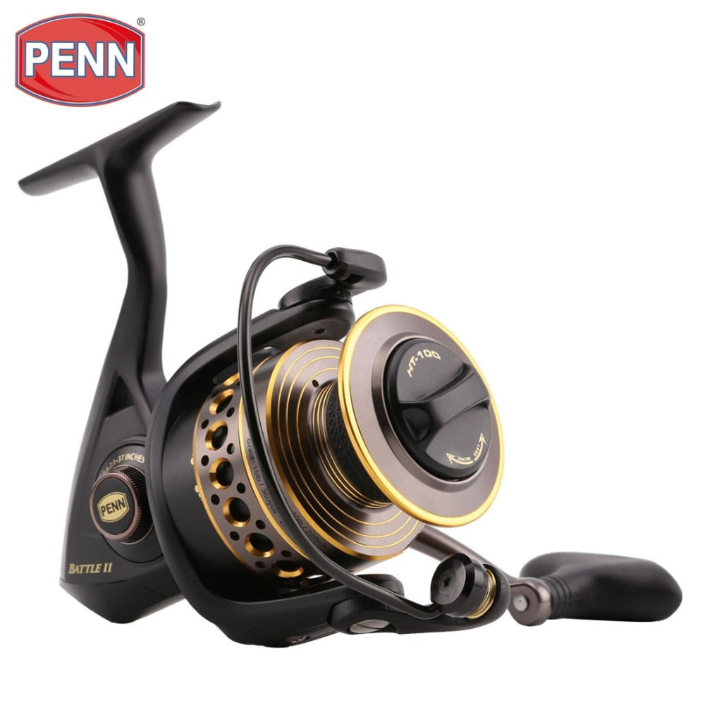 Original PENN Battle II BTL 2500-8000 Spinning Fishing Reel 6BB Big Sea Saltwater Boat Fishing Gear HT-100 drag Fishing reel