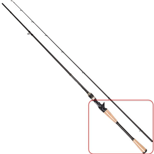 Tsurinoya PRO FLEX II 1.89m 1.95m 2.13m 2 Secs Baitcasting Fishing Rod UL ML M Power Fast Action FUJI Accessories Fishing Rod