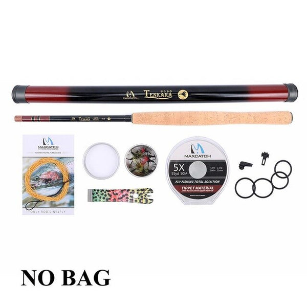 Maximumcatch 12/13FT 7:3 Telescoping Tenkara Fly Fishing Rod Fast Action 9 Segments Fly Rod