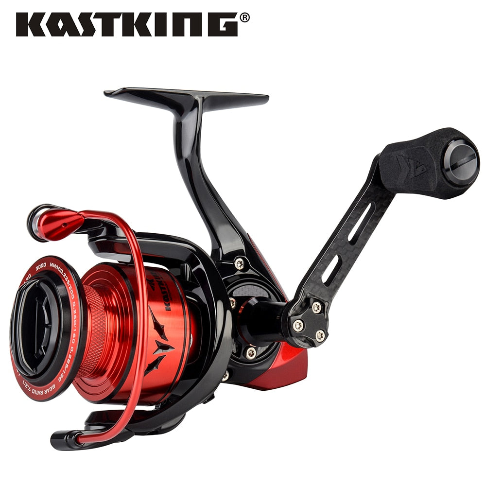 KastKing Speed Demon 7.2:1 Gear Ratio Metal Body Spinning Reel 11.34KG Max Drag Power Fishing Reel for Bass Pike Fishing