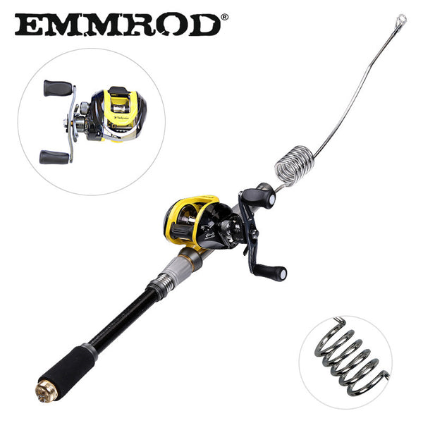 EMMROD Bait Casting Fishing rod fish tackle Scalable 72cm fish rod BaitCast Reel Lure/Boat /Raft/Sea/Rock Fishing rod GSQ-WD